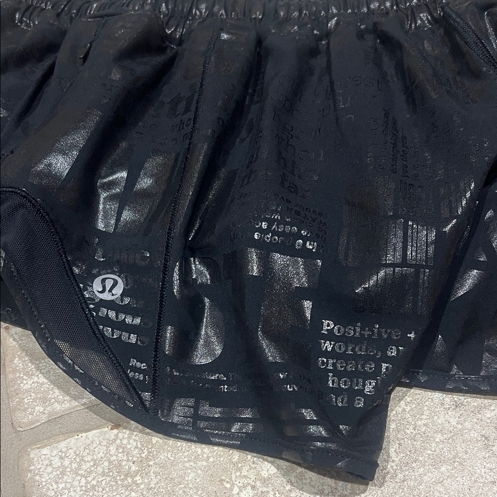 Lululemon 20YR Manifesto Foil Black shorts - Picture 4 of 6